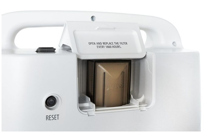 kyslíkový koncentrátor s 2 filtrami